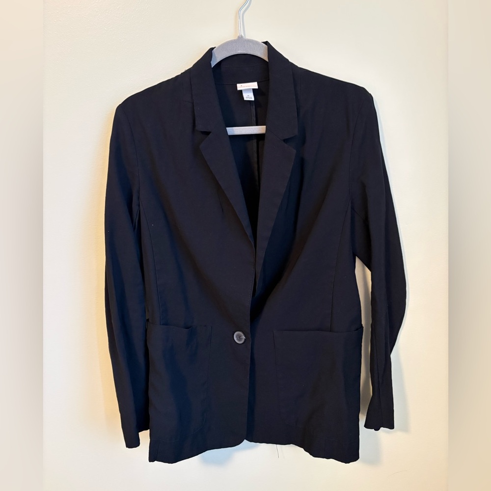 a new day Black Single-Button Women's Blazer size M